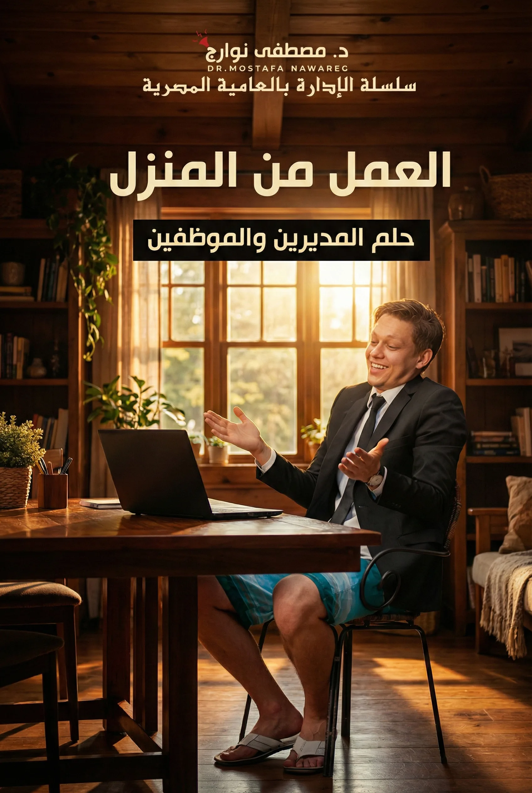 غلاف كتاب العمل من المنزل (حلم العمل من المنزل) — د. مصطفى نوارج